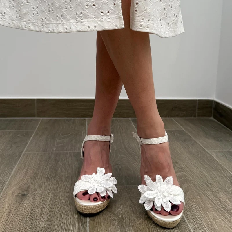 Cuñas de Novia Mandarina Daniela Blanco