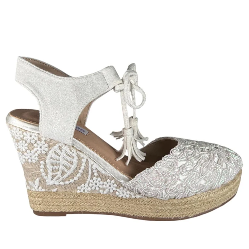 Cuñas de Novia Mandarina Elena Blanco