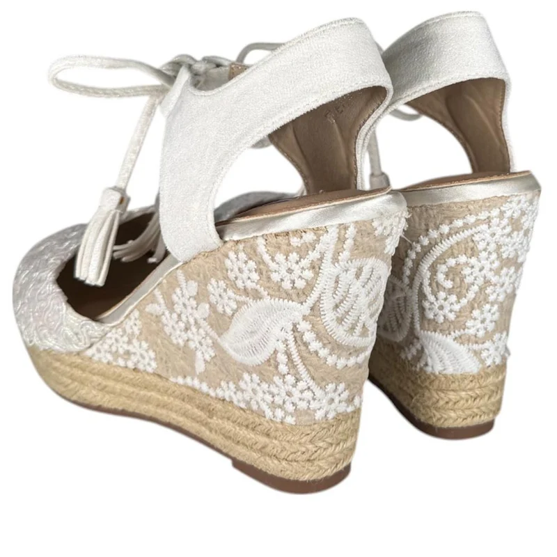 Cuñas de Novia Mandarina Elena Blanco