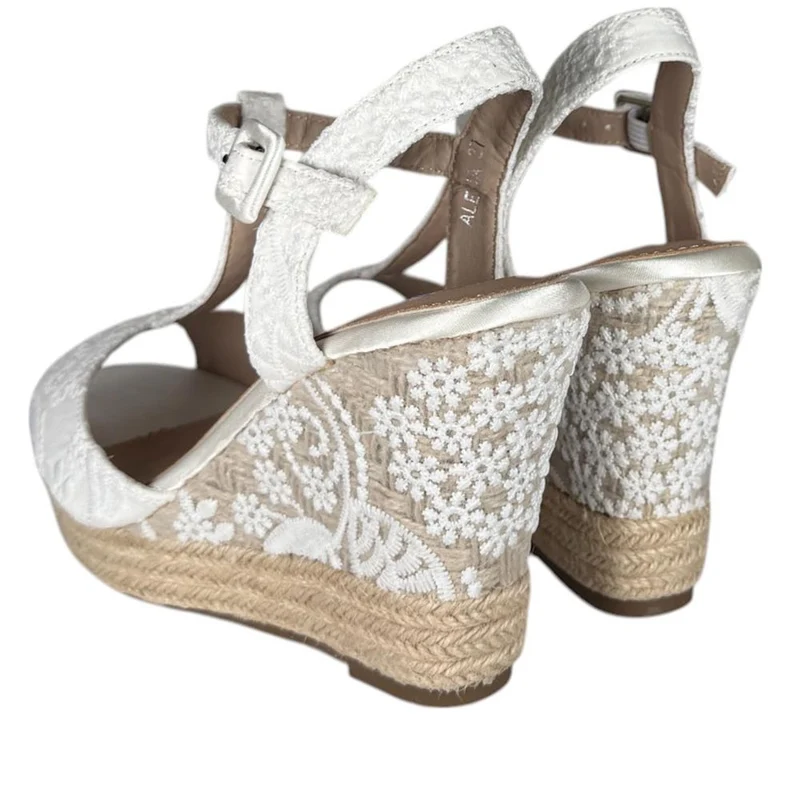 Cuñas de Novia Mandarina Alexia Blanco
