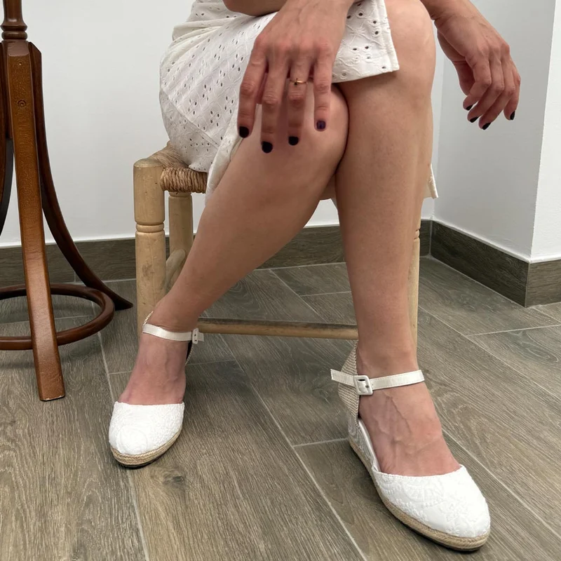 Cuñas de Novia Mandarina Laura Blanco