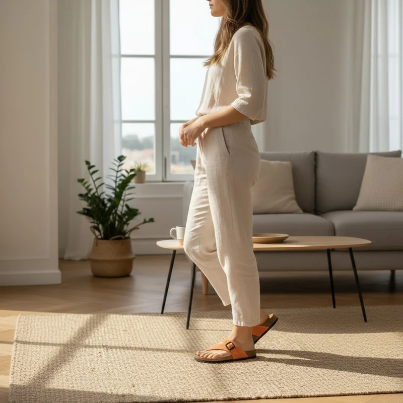 Sandalias Interbios 7119 Naranja