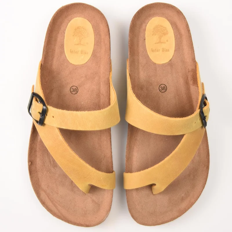 Sandalias Interbios 7119 Mostaza