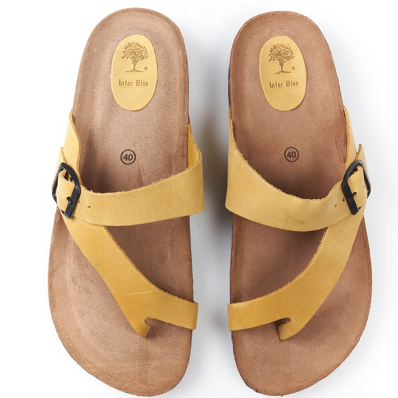 Sandalias Interbios 7119 Mostaza