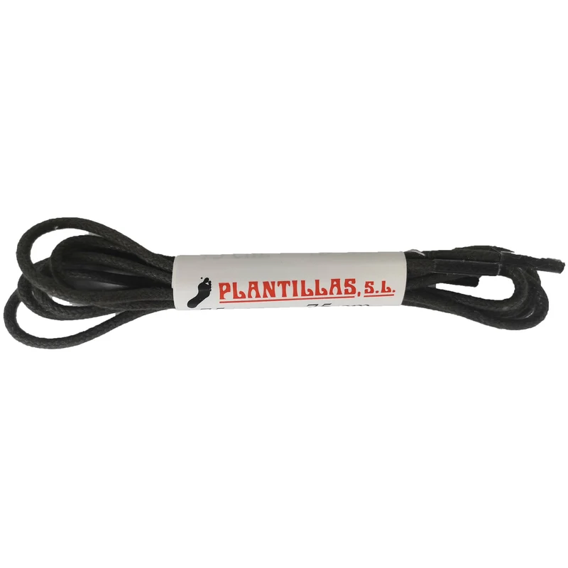 Cordones Encerados Finos Marrón Oscuro 75cm