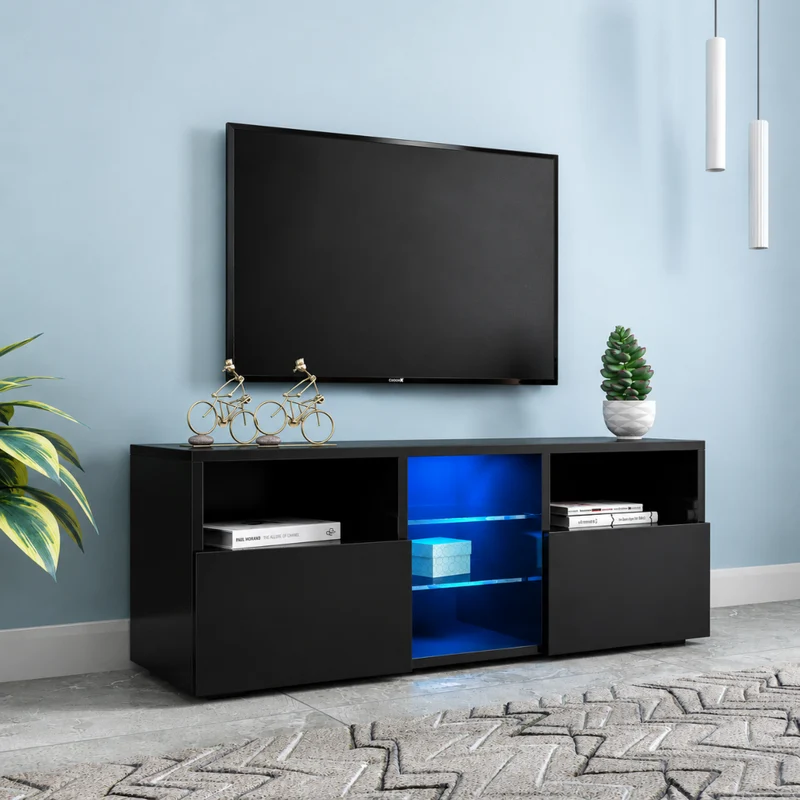 Miomu Mueble para TV con Almacenamiento e Iluminación LED