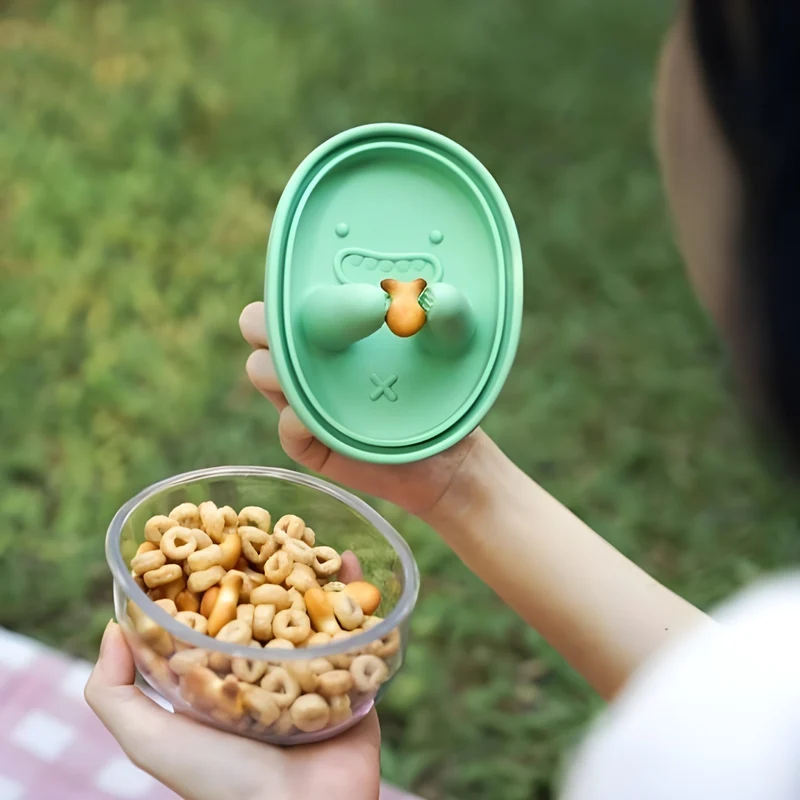 Miomu Contenedor para Snacks, Deditos Limpios