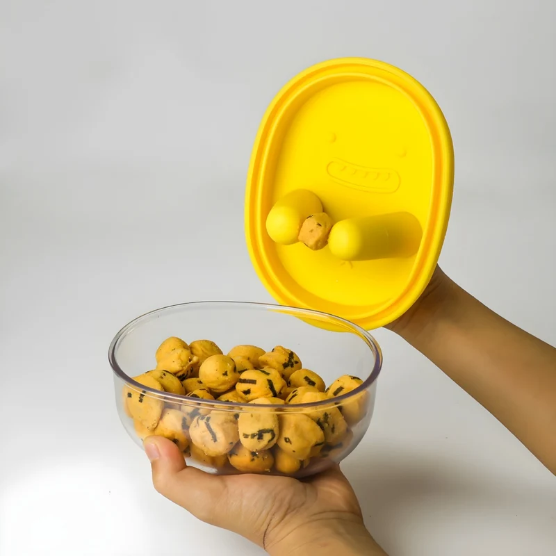 Miomu Contenedor para Snacks, Deditos Limpios