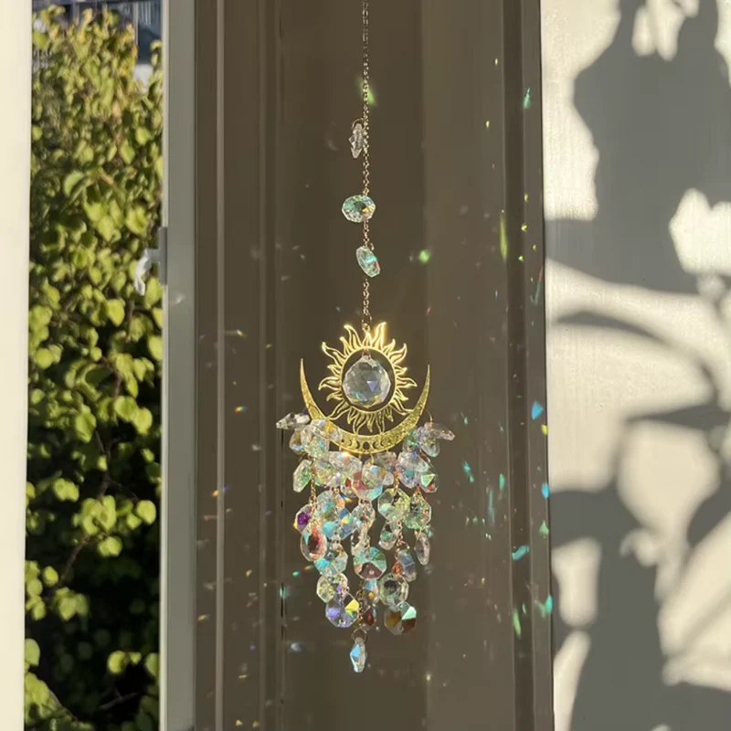 Miomu Colgante Decorativo de Cristal Sun Catcher para Ventana