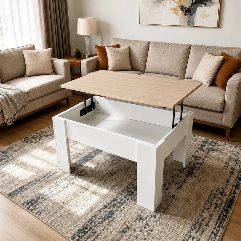 Miomu Mesa de Centro Elevable Multifuncional