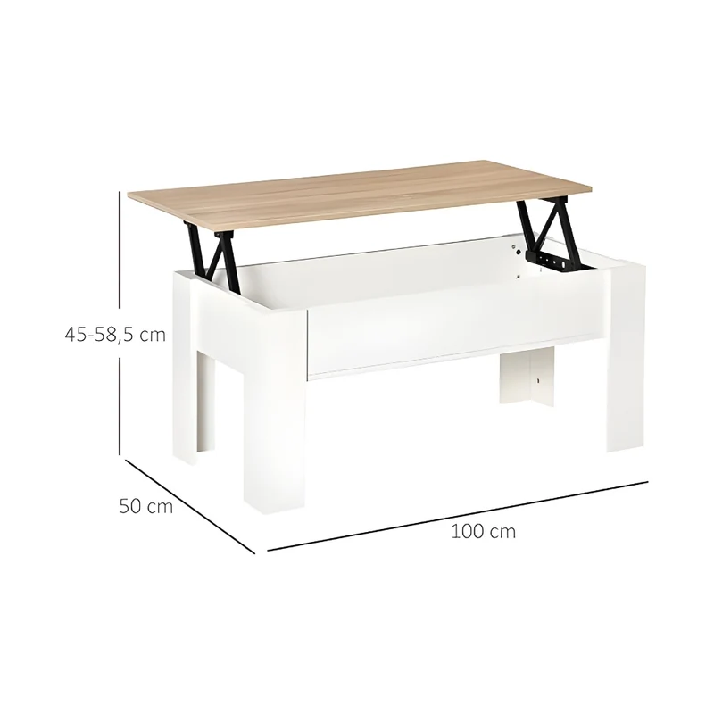 Miomu Mesa de Centro Elevable Multifuncional