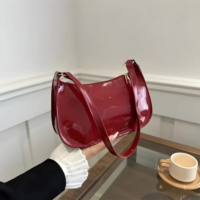 Miomu Bolso Pequeño para Mujer, Rojo Vino