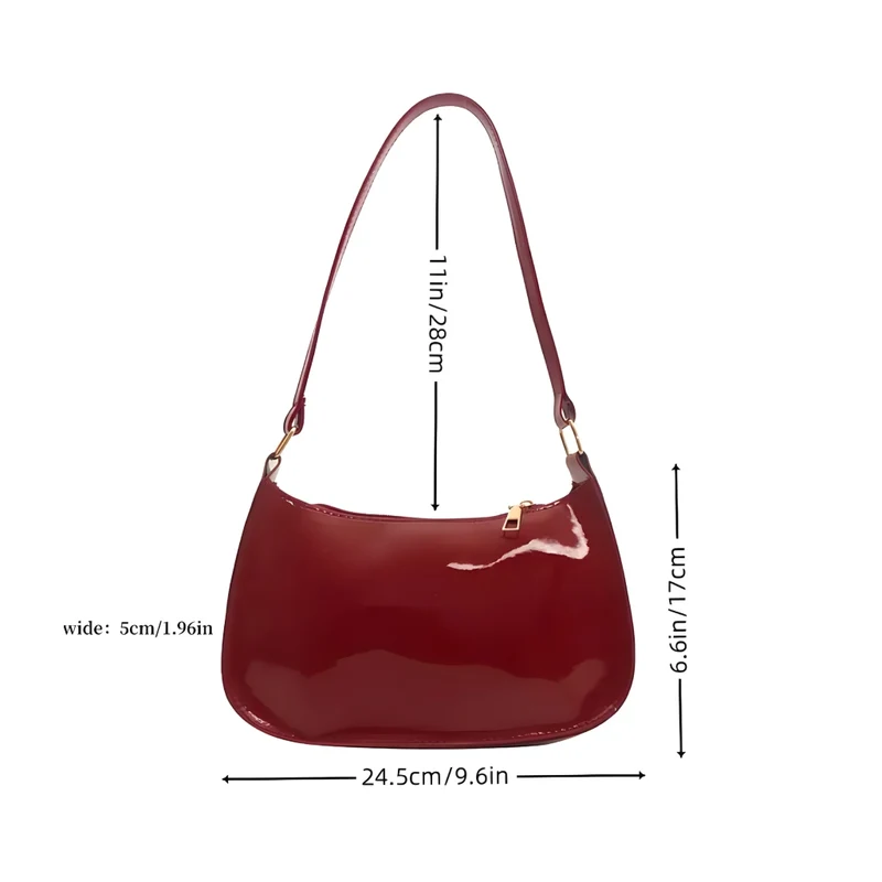 Miomu Bolso Pequeño para Mujer, Rojo Vino