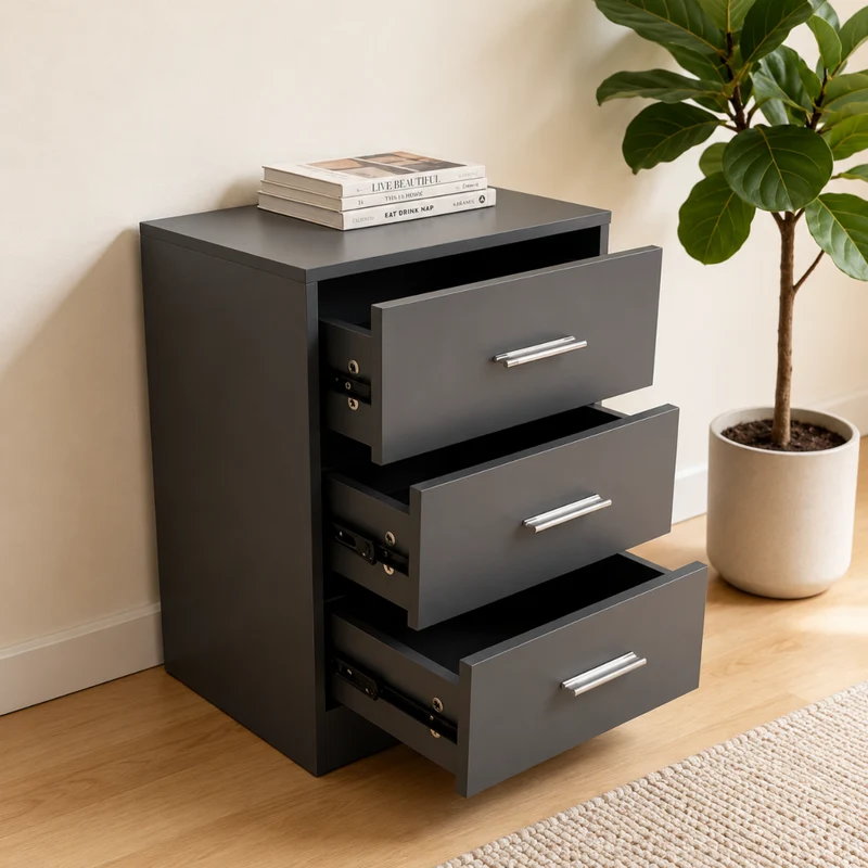 Miomu Mueble Gavetero Multifuncional (tipo Arturito) con 3 Gavetas