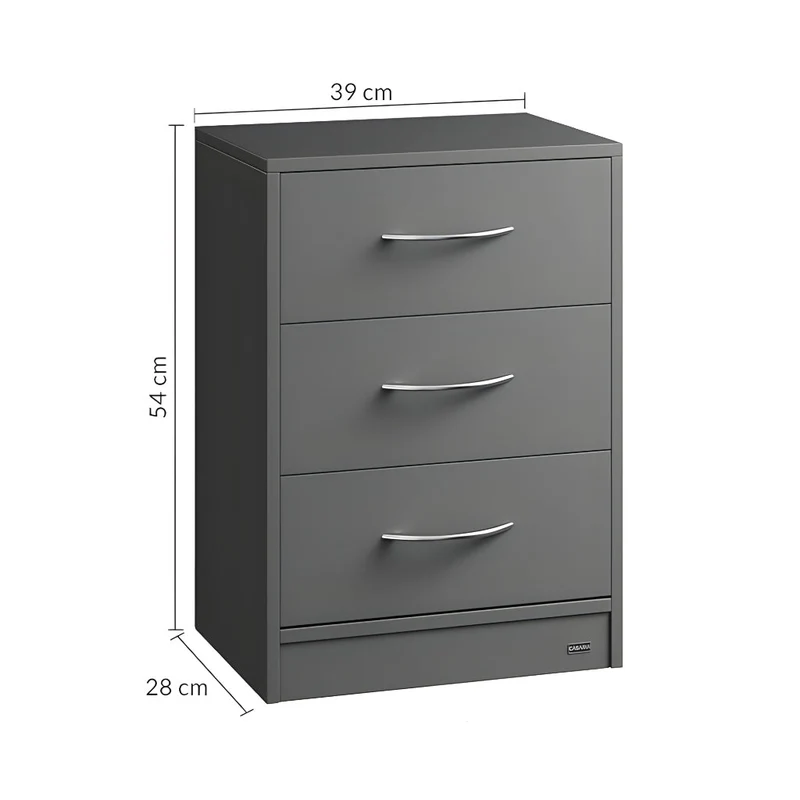 Miomu Mueble Gavetero Multifuncional (tipo Arturito) con 3 Gavetas