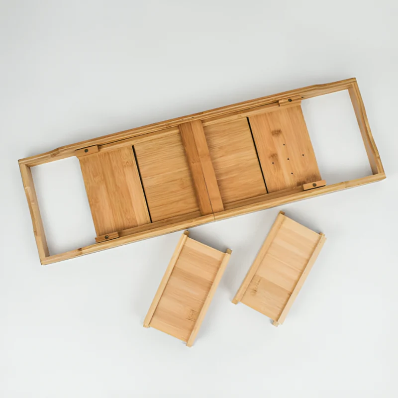 Miomu Soporte de Bambú Plegable para Bañera