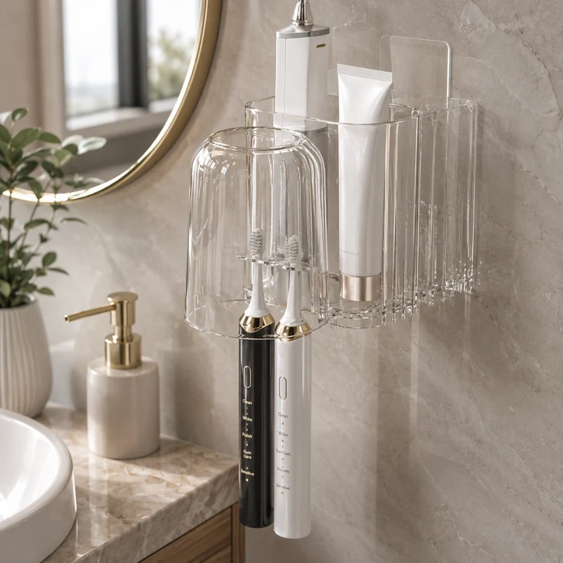 Miomu Organizador Acrílico para Cepillos y Accesorios Dentales