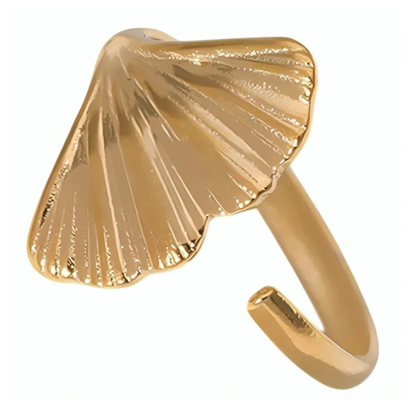 Miomu Anillos Ajustables Acero Inoxidable Elegancia Dorada