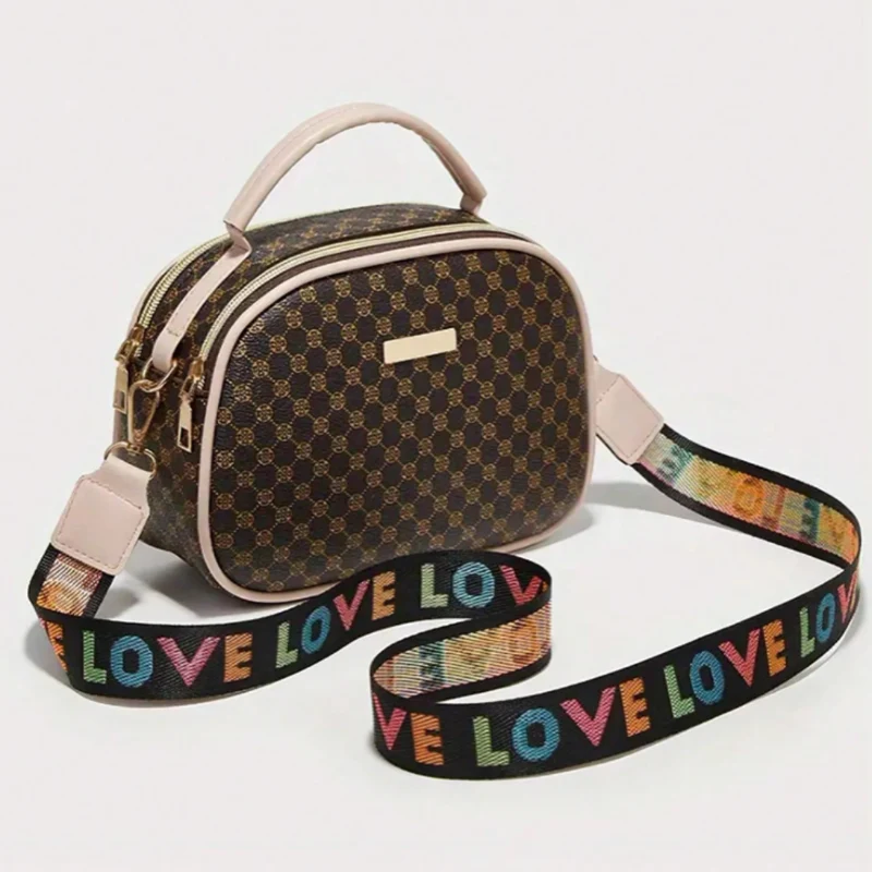 Miomu Bolso Cuadriculado con Correa Ajustable