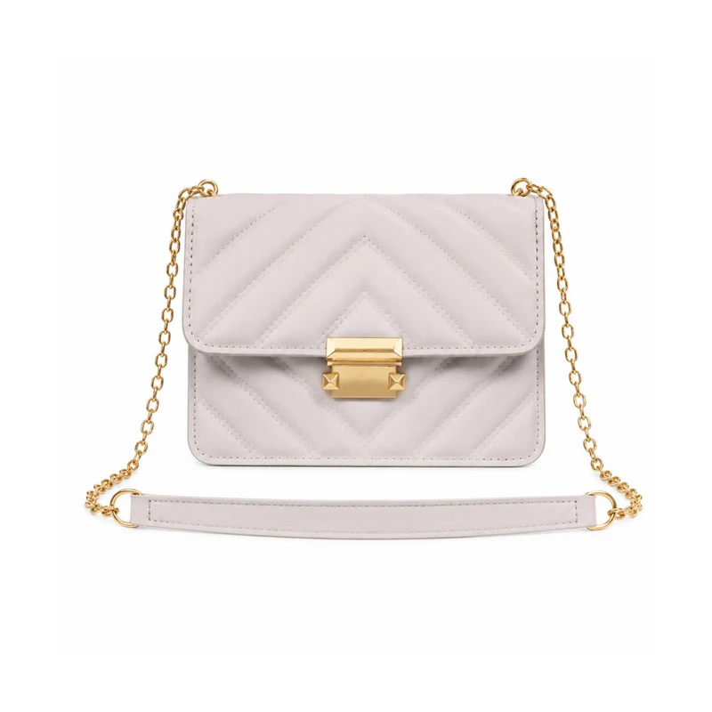 Miomu Bolso Acolchado con Correa de Cadena Dorada mm