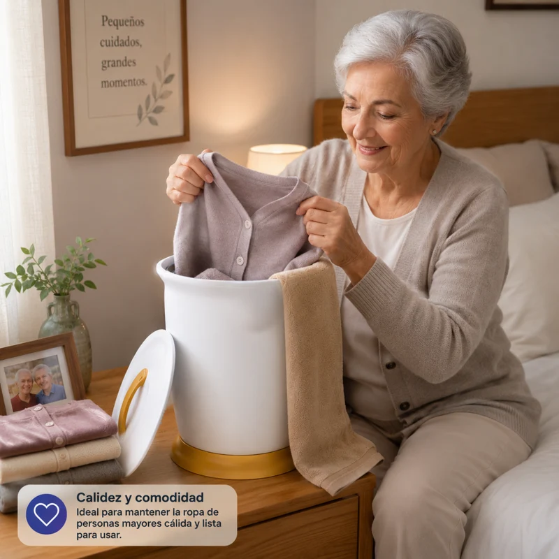 Miomu Calentador Eléctrico Portátil Multiuso para Toallas y Ropa