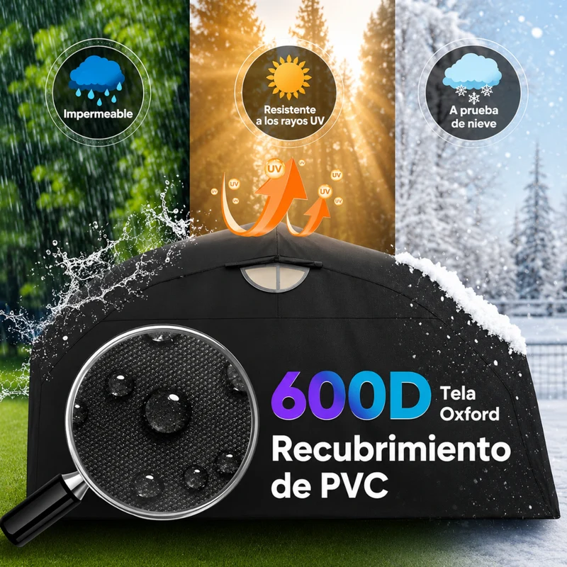 Miomu Cobertizo Plegable Multiuso para Vehículos y Almacenamiento Exterior