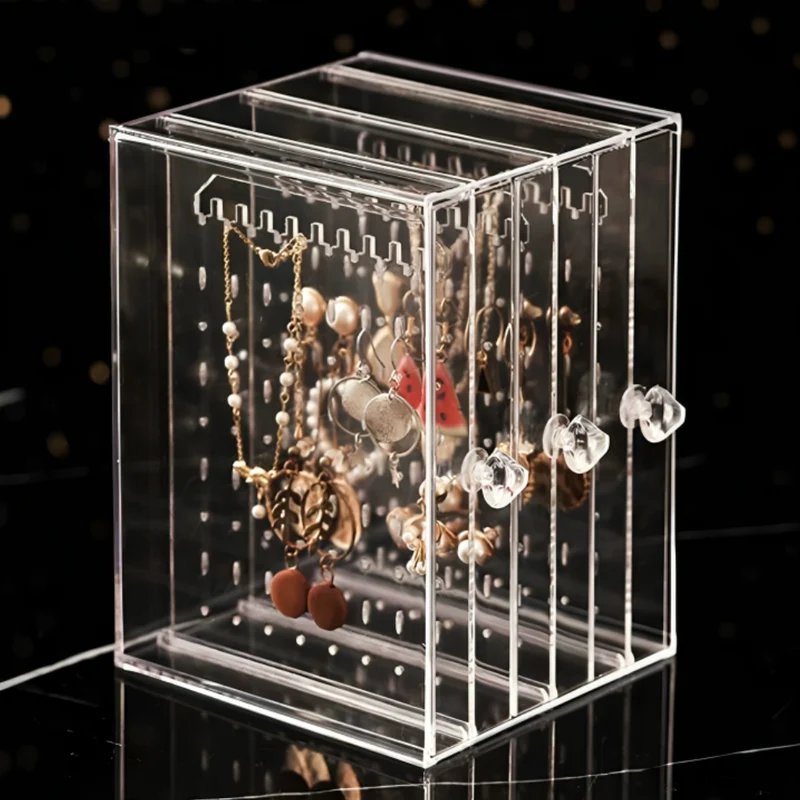 Miomu Organizador de Joyería Acrílico con Puertas Deslizables