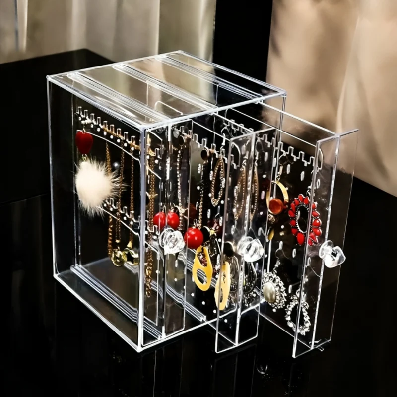 Miomu Organizador de Joyería Acrílico con Puertas Deslizables