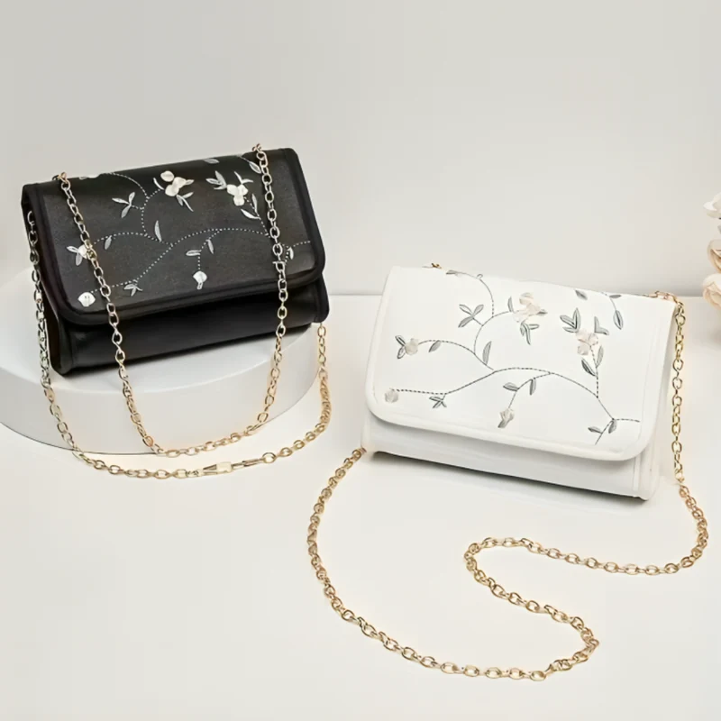 Miomu Bolso de Cuero Sintético con Diseño Floral