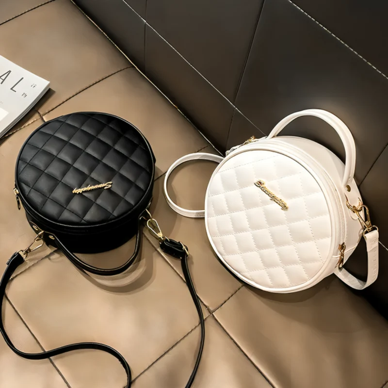 Miomu Bolso Redondo Acolchado con Correa Ajustable