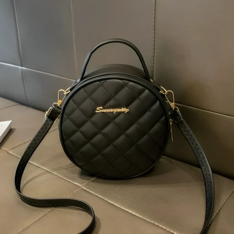 Miomu Bolso Redondo Acolchado con Correa Ajustable