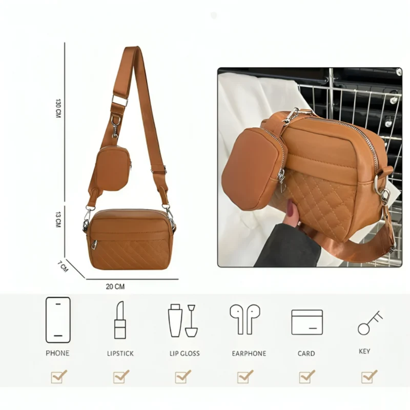 Miomu Bolso Tipo Crossbody con Mini Monedero