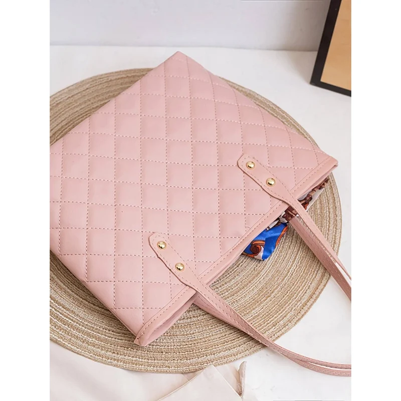 Miomu Bolso Tote Acolchado con Pañuelo Decorativo