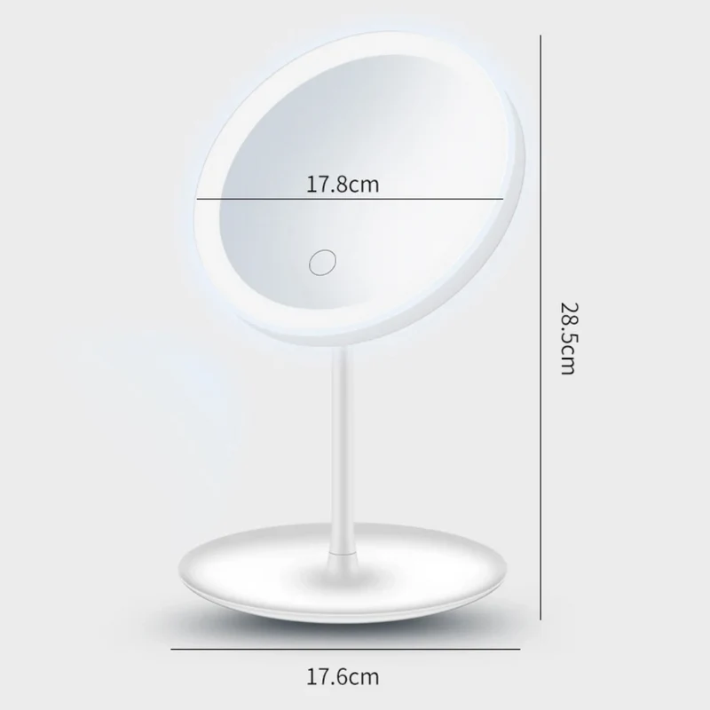 Miomu Espejo de Maquillaje LED con Base Organizadora