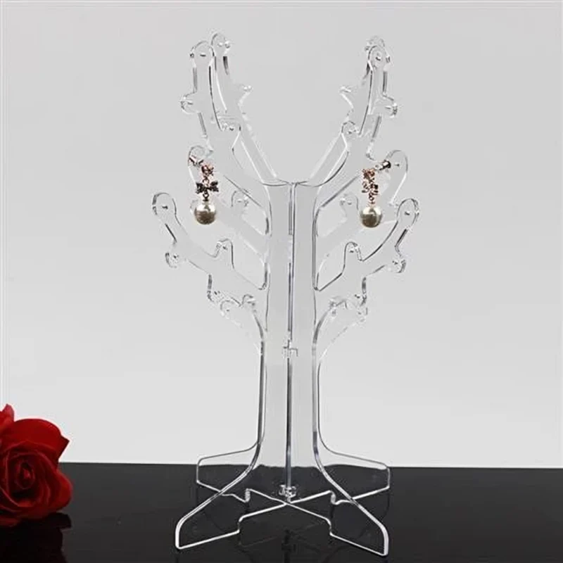 Miomu Organizador de Joyeria Acrílico, Diseño Árbol