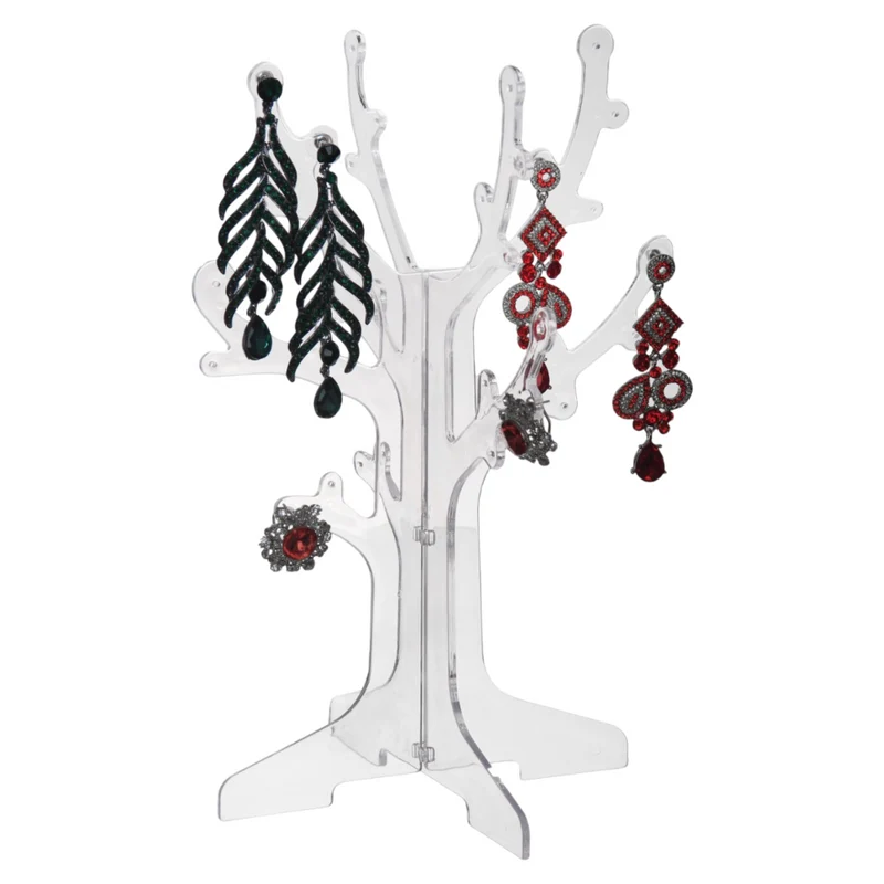 Miomu Organizador de Joyeria Acrílico, Diseño Árbol