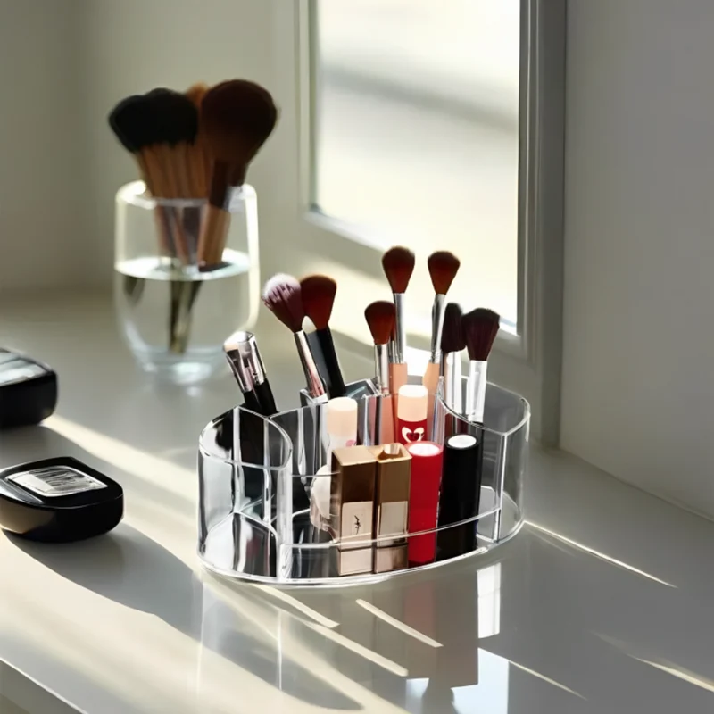 Miomu Organizador de Cósmeticos y Joyeria, Diseño Ovalado