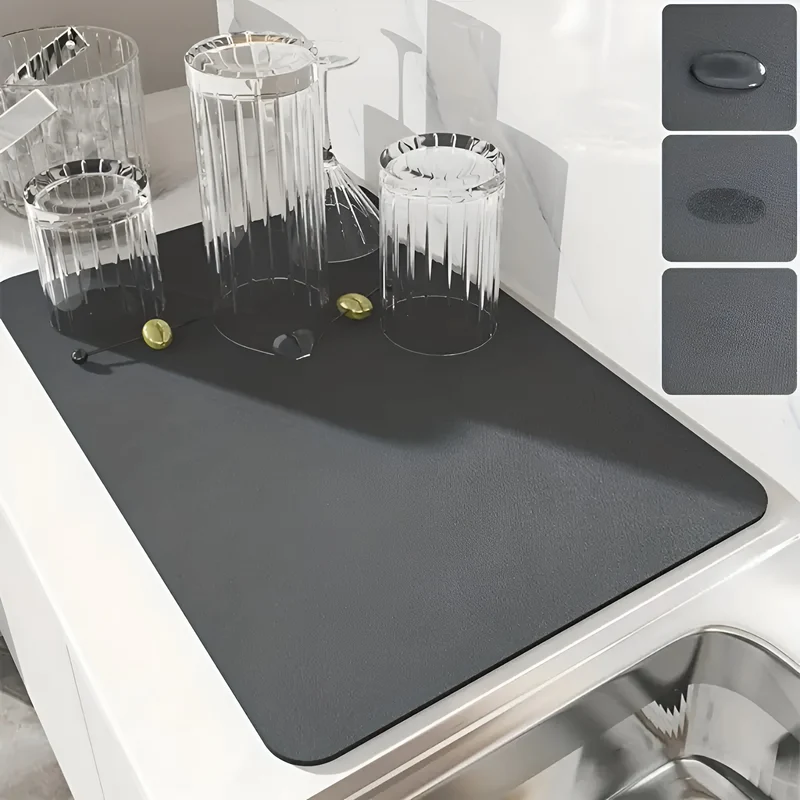 Miomu Tapete Absorbente de Secado Rápido para Cocina, Bar y Oficina