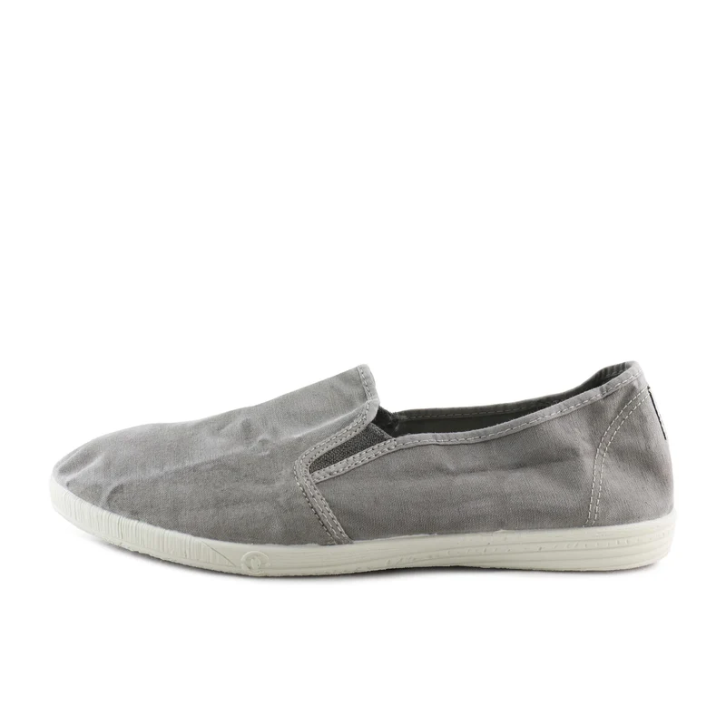 Zapatilla gris claro lavado LONA315 Natural World