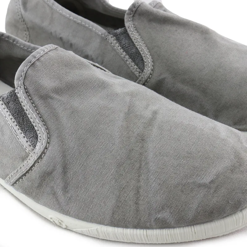 Zapatilla gris claro lavado LONA315 Natural World