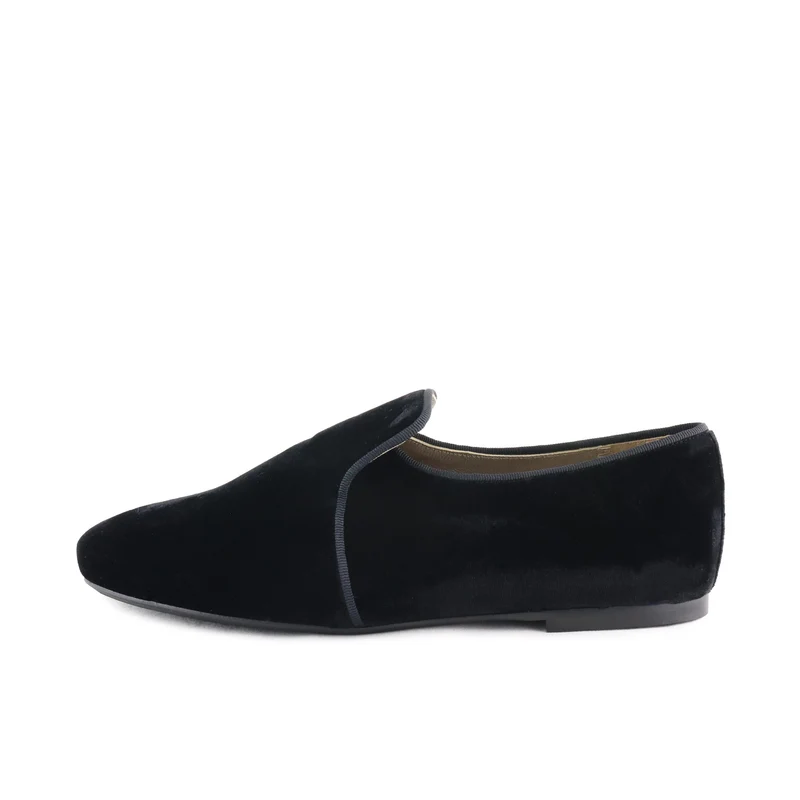 Mocasín terciopelo negro 6921 Eli