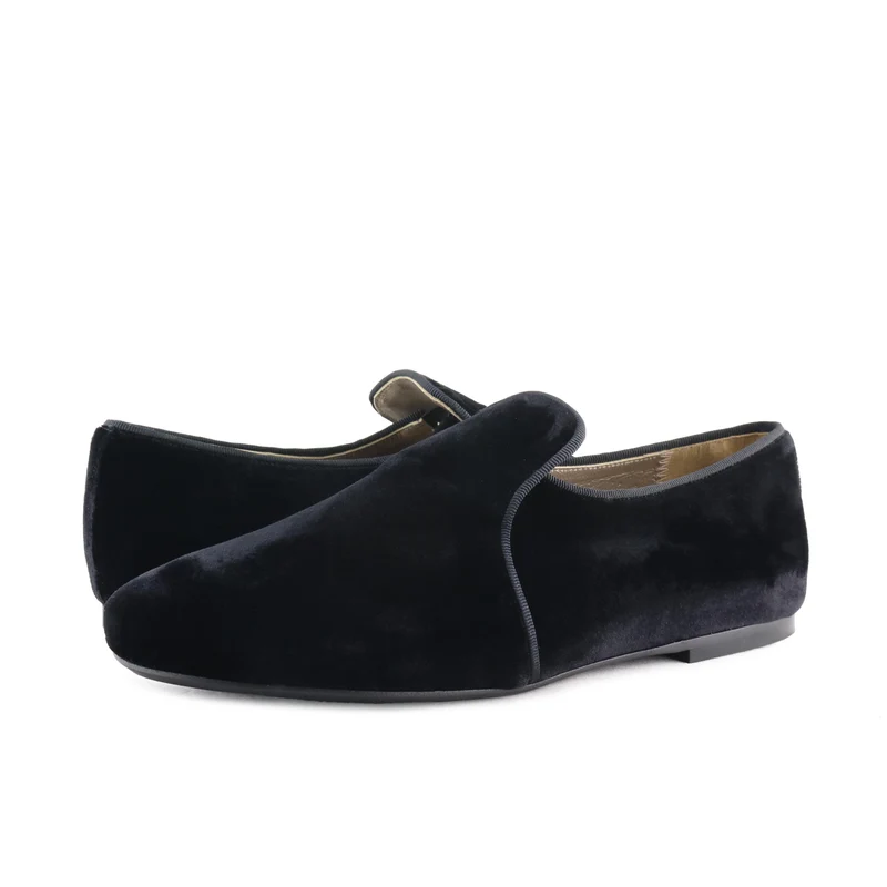 Mocasín terciopelo negro 6921 Eli