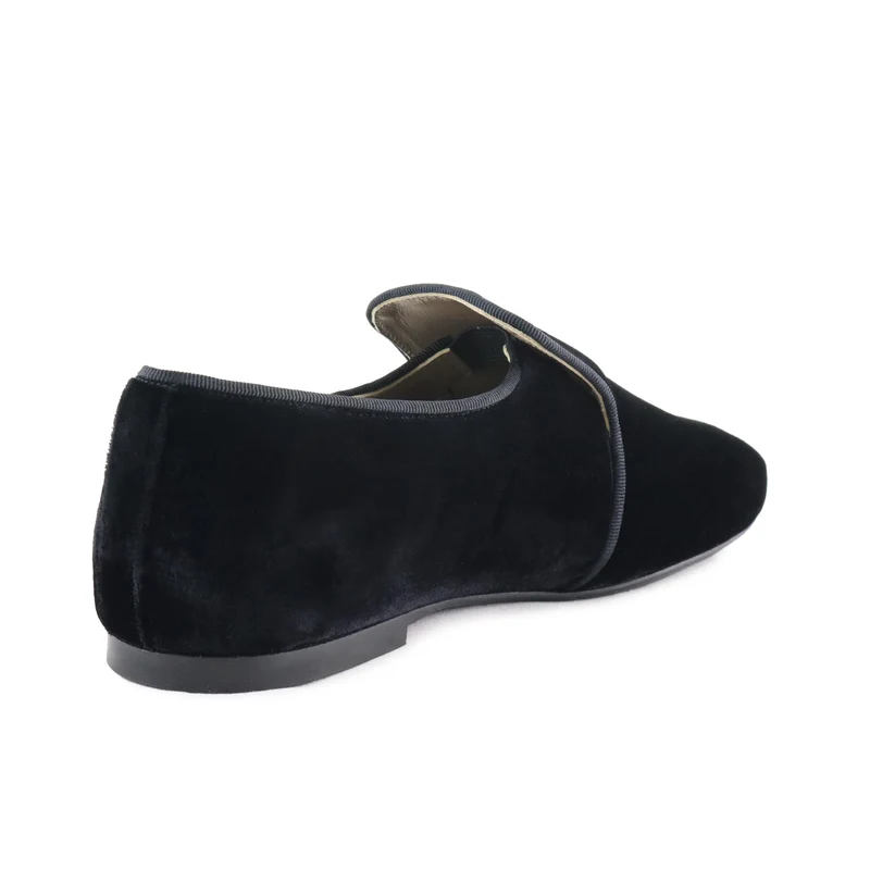 Mocasín terciopelo negro 6921 Eli