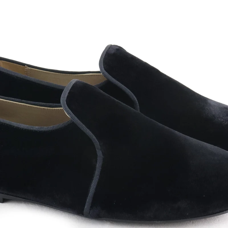 Mocasín terciopelo negro 6921 Eli