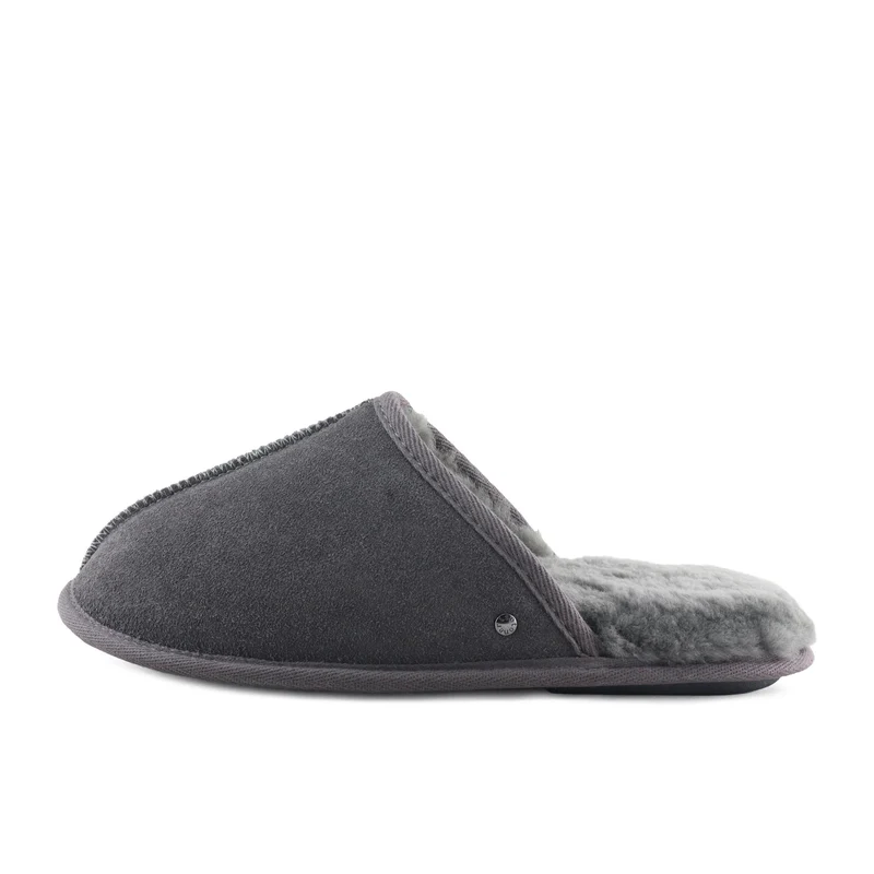 Zapatilla casa serraje gris 96779 Isotoner