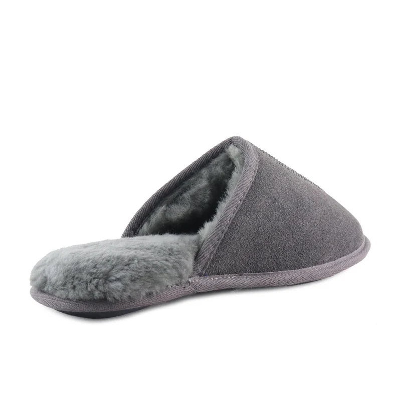 Zapatilla casa serraje gris 96779 Isotoner