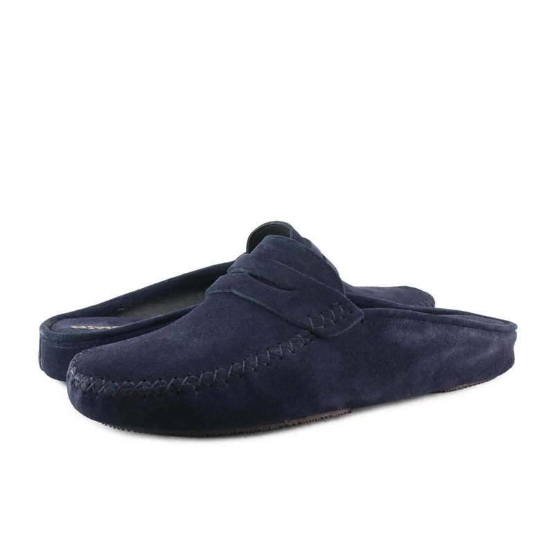 Zapatilla casa serraje azul 2505 Jeromín