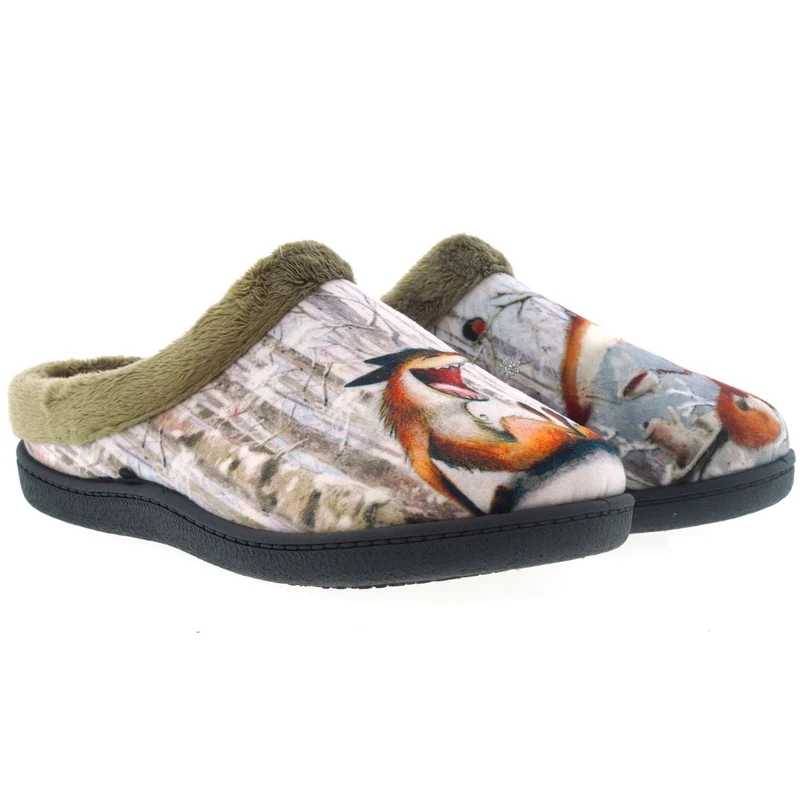 Zapatillas de Casa Roal 12213 Zorro Marrón