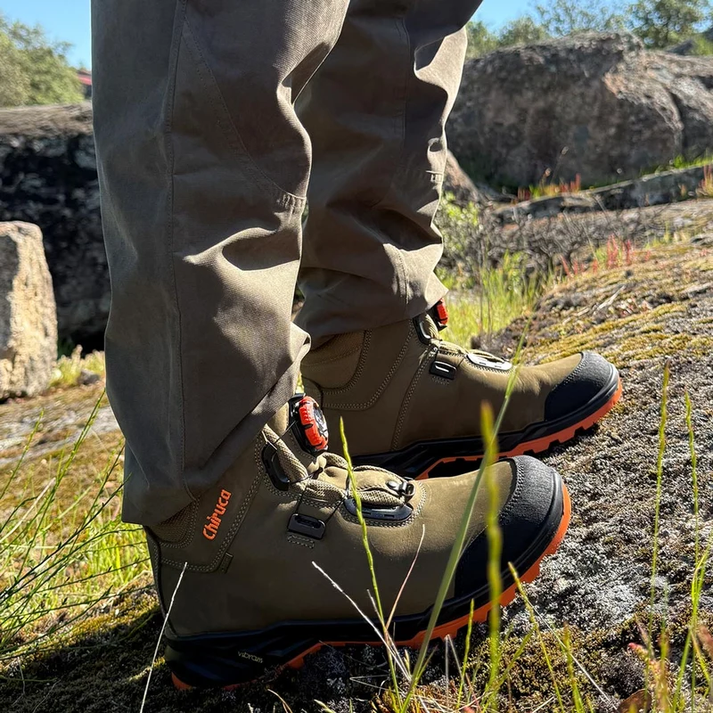 Botas de montaña y trekking Unisex Chiruca Alano Force Boa Hi Vis 08 Gore-Tex Verde