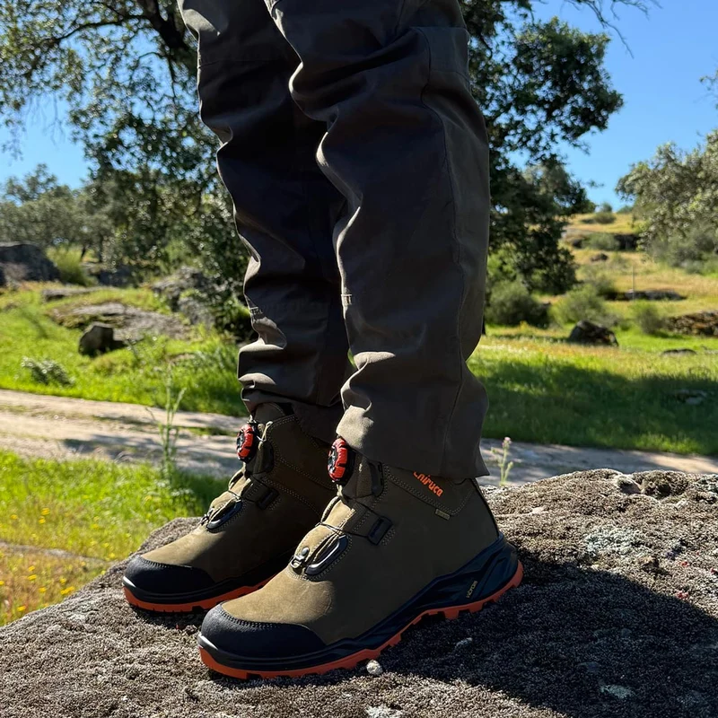 Botas de montaña y trekking Unisex Chiruca Alano Force Boa Hi Vis 08 Gore-Tex Verde